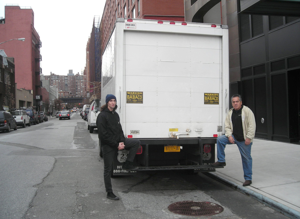 Phil Kennedy with Delivery Truck