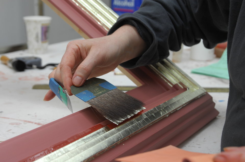 Working in the Gilding Studio