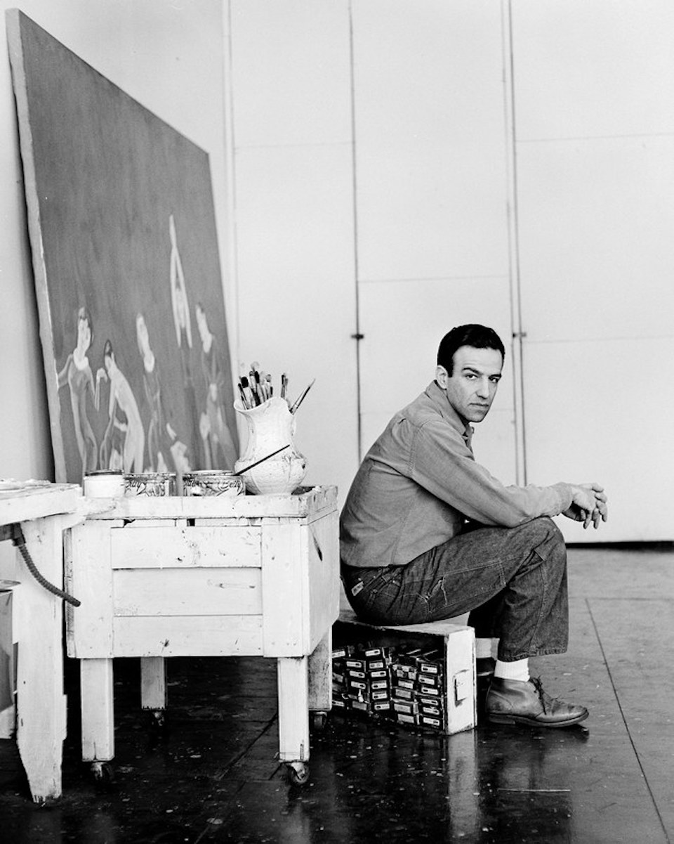 Artist Alex Katz in Studio