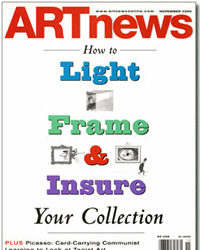 ARTnews Cover: How To Light. Frame & Insure Your Collection