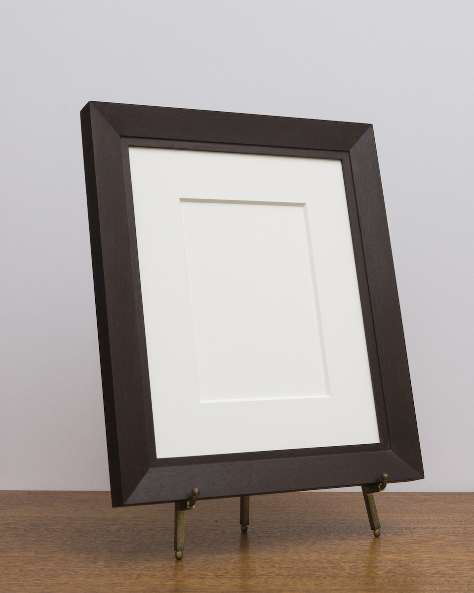 charleston-frame-umber-side Charleston Frame with Umber Stain from Side