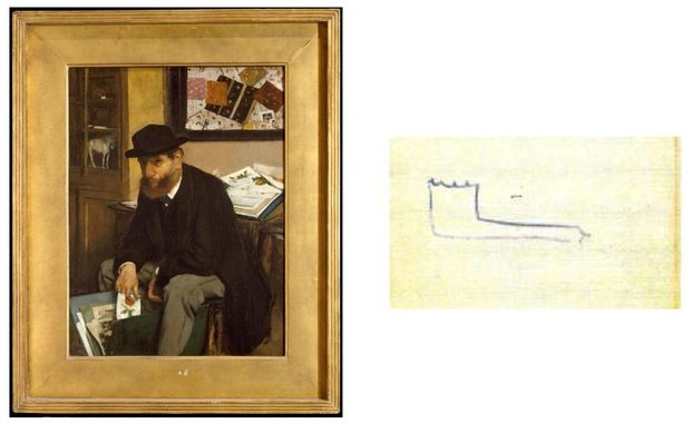 Painting and Sketch by Degas