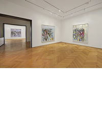 Three Large George Condo Drawings in Multiple Rooms of Skarstedt Gallery