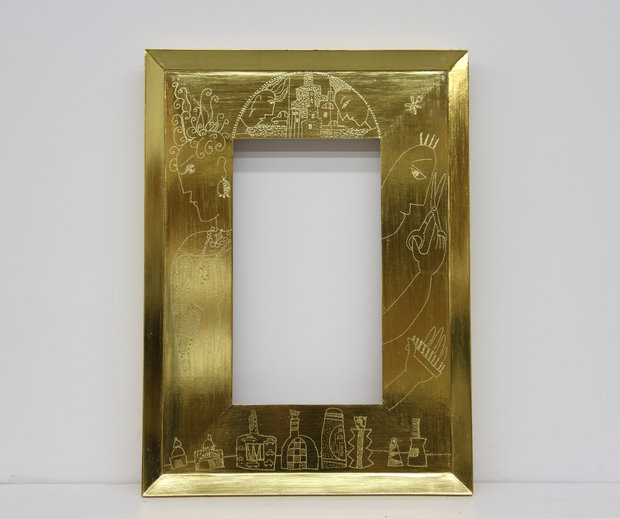 Gilded Frame with Punchwork