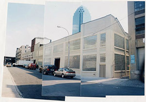 Photo Collage of Bark Frameworks Facility in Long Island City