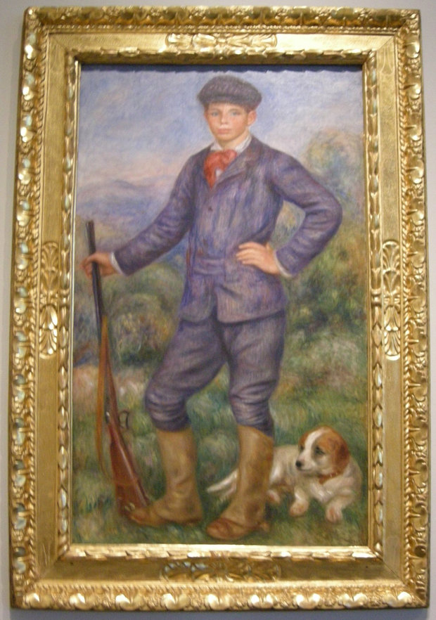 Renoir Painting of a Boy and Dog