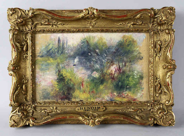 Renoir Painting in Gold Frame