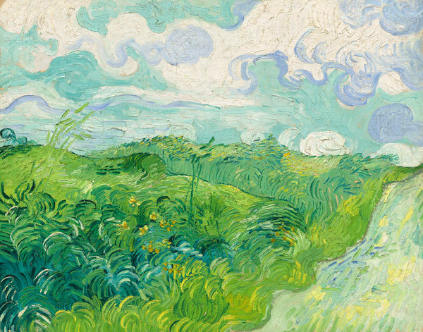 Vincent van Gogh's Green Wheat Field Painting