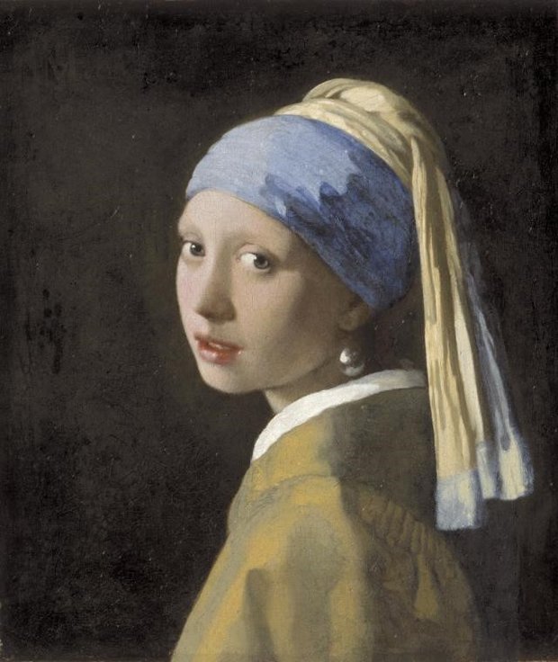 Johannes Vermeer Painting Girl with a Pearl Earring