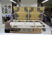 Staff Moves Artwork Up into Frame