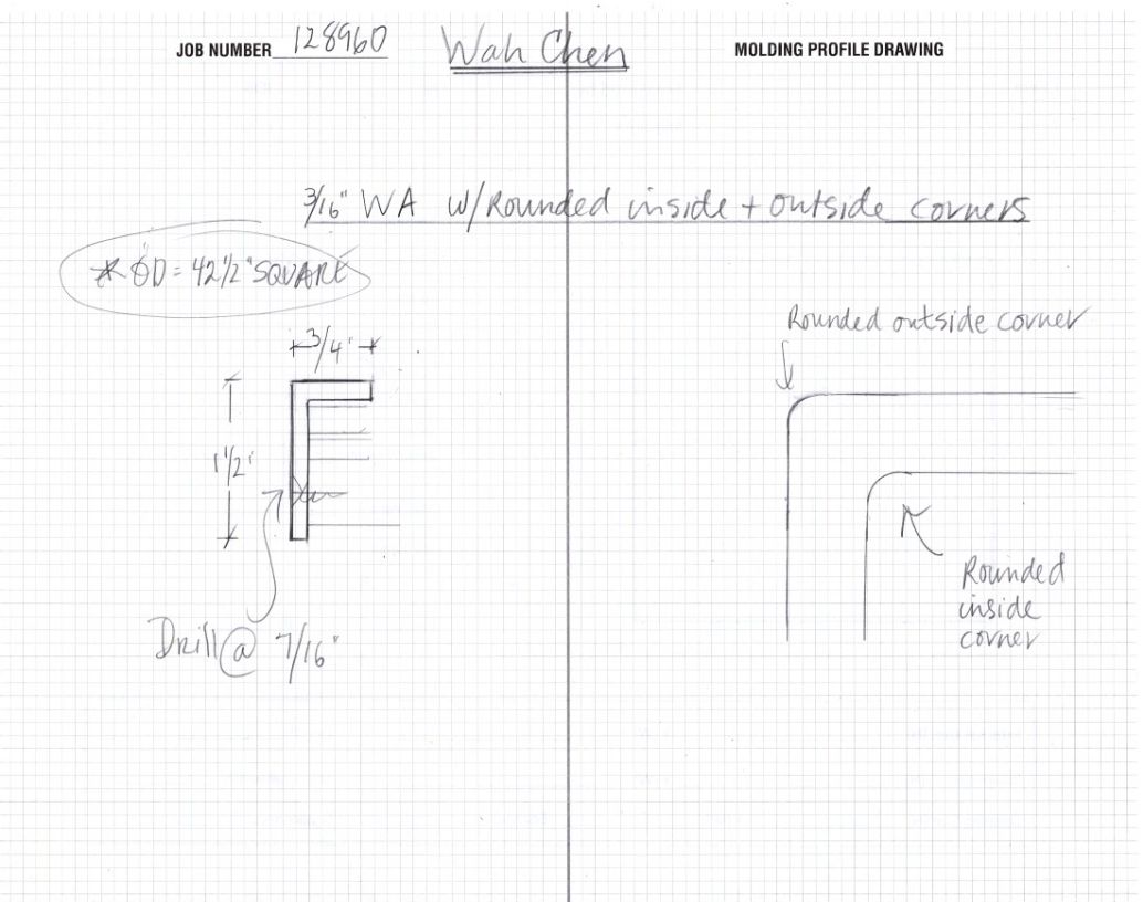 Frame design drawing by Christine Heindl.